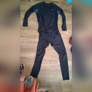 Men's Black Thermal Long Johns - Under Armour